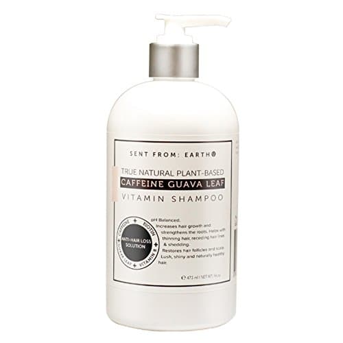 Sent From Earth - True Natural Plant-Based Caffeine Guava Leaf Vitamin Shampoo 16oz.
