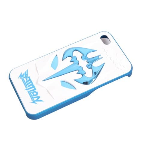 3D Batman Dark Kngiht Style Protective Hard Case For iPhone 4/4S - White + Blue