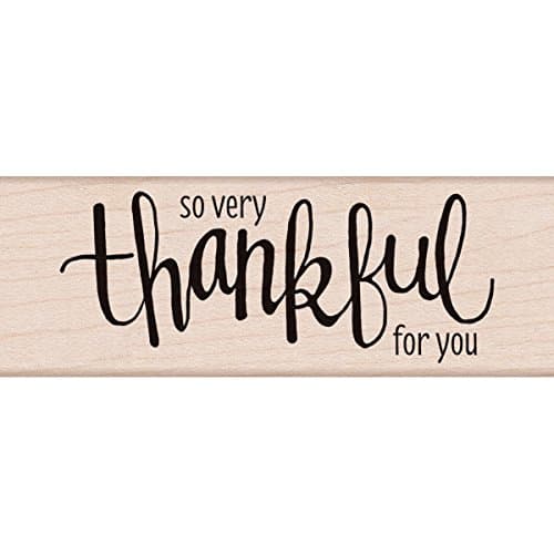 Hero Arts Thankful Woodblock Stamp