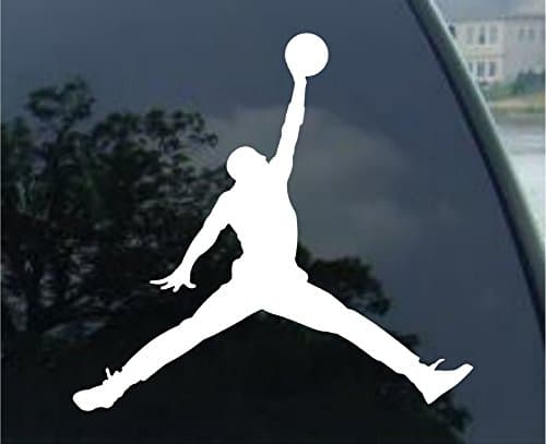 MICHAEL JORDAN AIR - Vinyl Car Decal Sticker (7" (2 Pack))