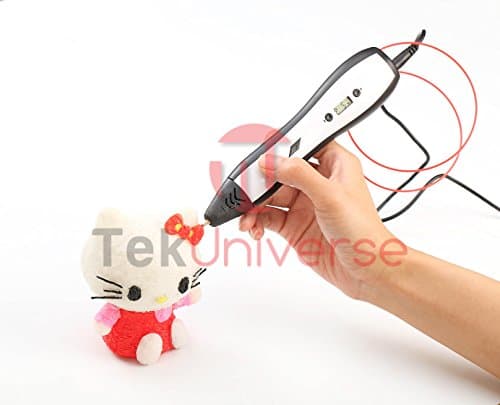 DreamCreator 3D Printing Pen - The Ultimate Creative 3D Doodling & Drawing Pen For Kids & Adults - Bring Your Ideas To Life Instantly With 3D Modeling - 4 Color Filament Included Free (White)