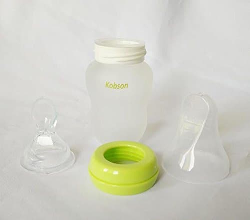 FDA silicone spoon bottle BPA free (green)