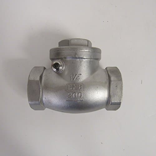 1-1/4 INCH HORIZONTAL SWING CHECK VALVE 304SS NPT THREAD