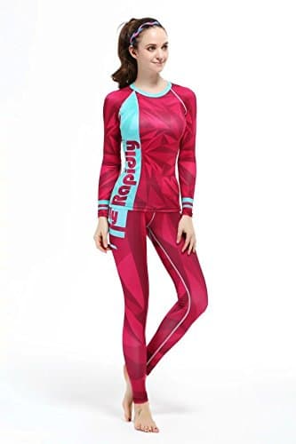 Women's Long Sleeve Quality Running Fitness Workout Compression Base Layer Sets Size S-2XL