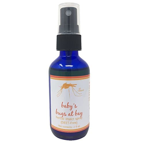 Bugs at Bay Mosquito Repellent Bug Spray, No Deet, Made in The USA, Not Sticky or Oily, Protects Kids from Biting, Flying Bugs, All Natural, Non Toxic and Biodegradable Insect Repellent