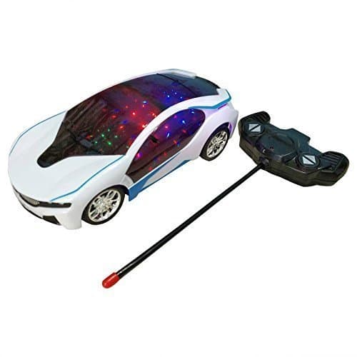 WireScorts Remote Control Racing Car with Lights -Multi Colour- 1:18 Model