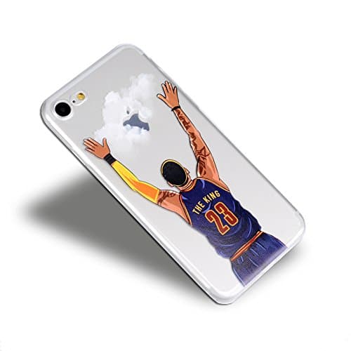 NBA Phone Case NBA Star Soft Tpu Phone Back Cover Lebron James Phone Cover Coque for Iphone 7 (01)