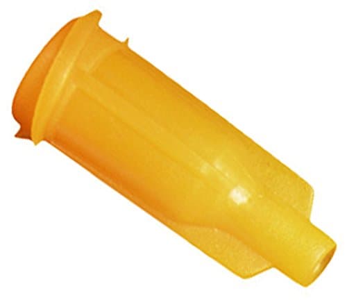 CML Supply Luer Lock Dispensing Syringe Tip Cap Orange 100 pcs