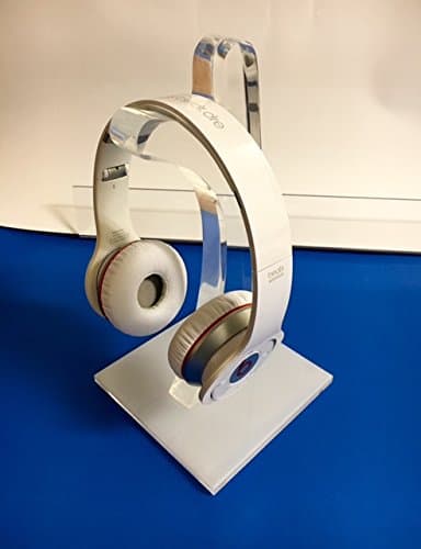 Heavy Clear Lucite Headphone Stand - 1" thick (1)