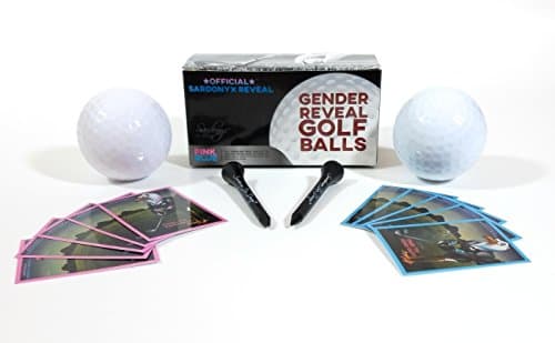 Gender Reveal Exploding Golf Balls With Vibrant Pink Powder (14-Piece Kit) Includes Custom Golf Tees, Mascot Team Stickers | Sex Reveal Party - Team Pink (Girl) ★Official Sardonyx Reveal★™