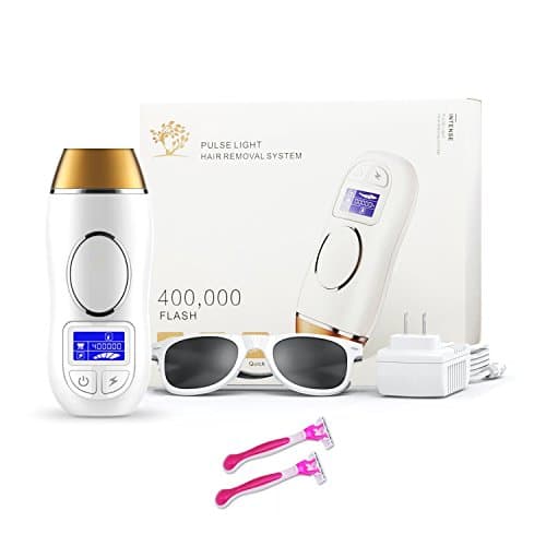 Permanent Hair Removal System,LCD Screen 400000 Flashes Painless for Face & Body Hair Remover with Goggles Home Use (Permanent Hair Removal Machine)