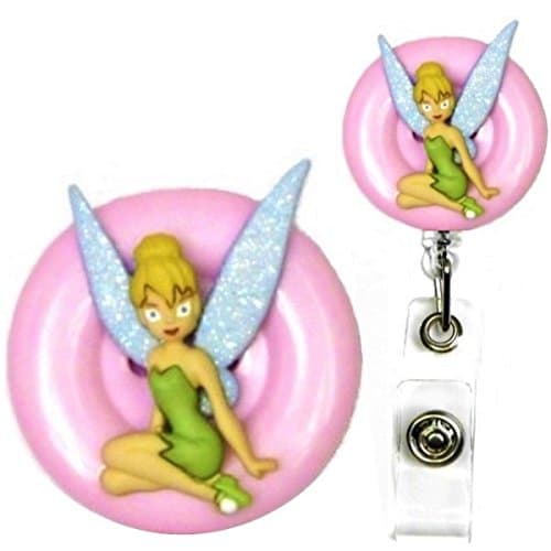 Tinkerbell Decorative ID Badge Holder (Pink) (K)