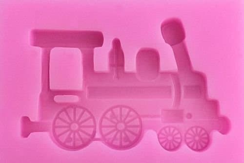 Silicone Mould Cake Candy Pastry Tools Decorating Christmas Reusable Non-stick DIY Choo Choo Train Locomotive Silicone Baking Mold for Fondant Gum Paste Chocolate Making Crafts Mold Soap 1Pcs