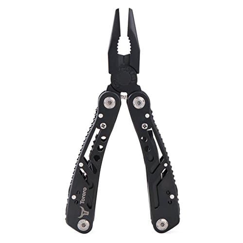 Torero Multi-Tool Pliers with Black Oxide Finish, 23-in-1 Tools , 11 Piece Bit Kit , Bit Driver Extension , Heavy-Duty 2.6-inches 420 Steel Blade , 6.5-inches Handle , Black