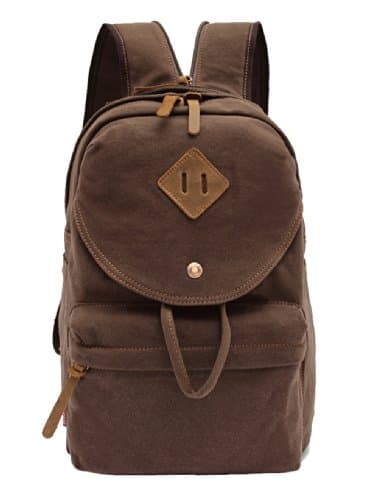 SAIERLONG MrBP Men's And Women's Backpack brown Canvas