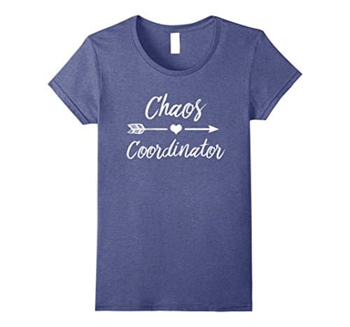 Womens Chaos Coordinator Shirt Large Heather Blue