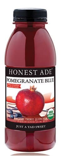 Honest Ade By Honest Tea Pomegranate Blue Ade USDA Organic 16.9 oz. Bottles Case of 12