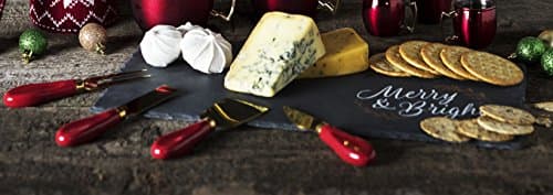 Holiday Entertaining Cheese Board and Knife Set