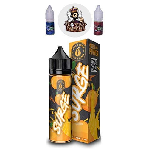Juice N Power E Liquid Premium Skittles - Watermelon - Mango Candy Fruit Vape E Juice 0mg 60ml No Nicotine Shortfill Shock - Surge - Spark - Strike (Surge)