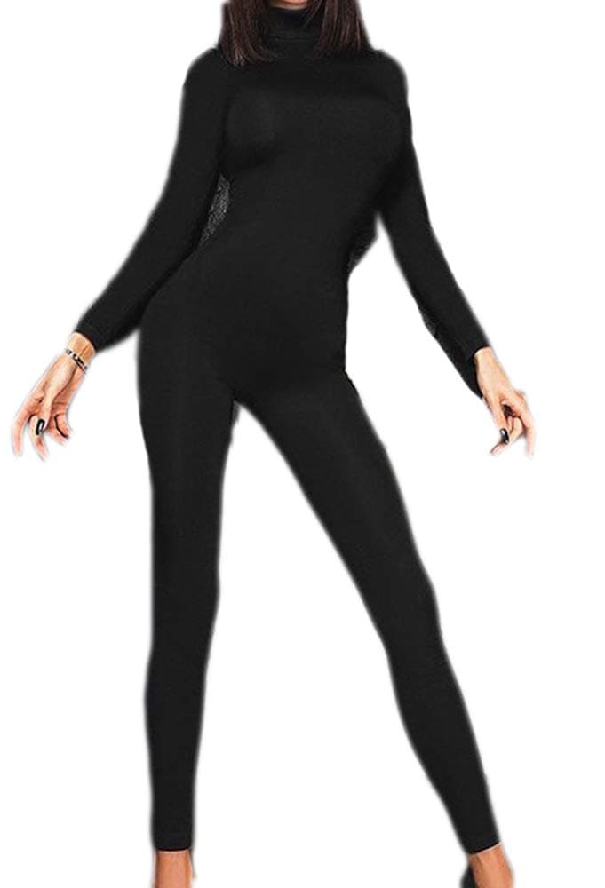 Kardashian Same Style Sexy Jumpsuit Women Solid Color High Elastic Bodysuit