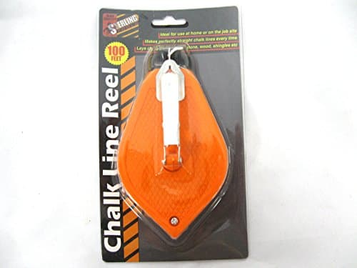 Chalk Line Reel - Great for Construction Projects - Straight Line Layouts - Works on Multiple Surface - Lightweight and Portable - By Qornerstone