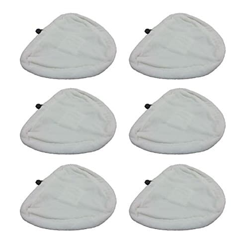 BIN (6) Steam Mop Pads for H2O, H20, Washable Microfiber Steamboy Floor Cleaner NEW