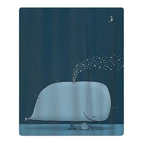 Magical Whale Tree Kids Bath/Beach/Pool Towel 17.3 X 21 Inches Thick Plush Luxurious Velour Pile - Highly Absorbent