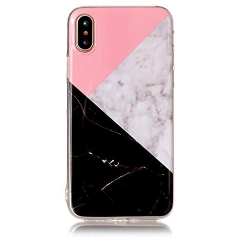 Apple iPhone X Cases, METFIT Marble TPU Printed Painting Pattern Phone (G)