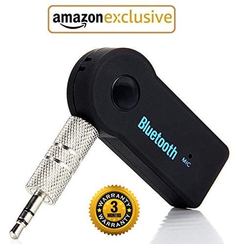 Annant™ 3.5MM Wireless Car Bluetooth Receiver HandsFree AUX Audio Stereo Receiver Adapter Kit - (Black)