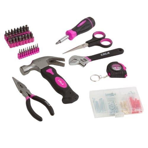 Cala Tools KDE157HRS Home Repair Set, Pink, 151-Piece
