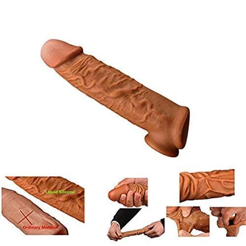 SOFE P e n i-s Sleeves Extender Enlargers Sheath Reusable Condom CO~CK Extension Cover S~e~X T~o~y~s for Ma~le S~exual Enhancers & Delay Ejaculation for Men