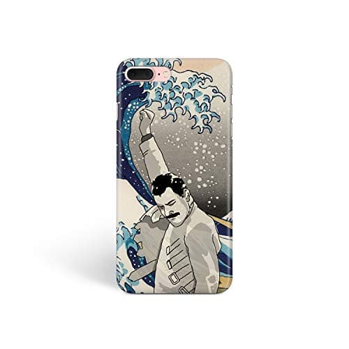 iPhone Case Freddie Mercury Great Kanagawa Wave for Apple iPhone 6 Hard Case Durable Protective Shell Cover Case Queen Bohemian Rhapsody (iPhone 6)