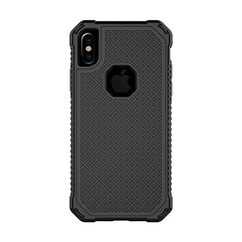 iphone x case 2017 Black Case Shockproof Cover Protective and Carbon Fiber Design for Apple iPhone X (2017)