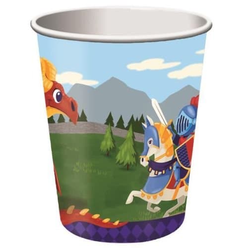 Medieval Prince Paper Party Cups x 8