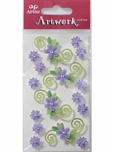 Lilac Flowers Craft Embellishment