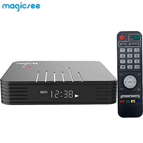 SreeTeK MagicSee N5 MAX Android 8.1 Mini PC, Android TV Box Supports JIO TV & HotStar Apps, Amlogic S905X2 UHD 4K 1080P USB 3.0 Smart TV Box TX3 Mini X96 Mini MXQ Pro (4GB - 64GB)