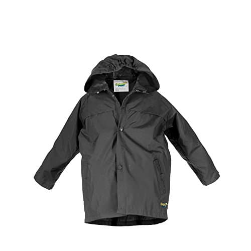 Splashy Nylon Children's Rain Jacket (5/6, Black)