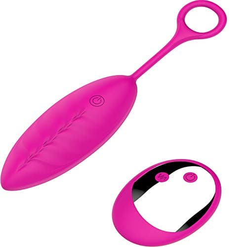 Wireless Vibrating Egg, OMOUP 10 Frequency Silicone Love Egg for Women Waterproof and Rechargeable - Pink
