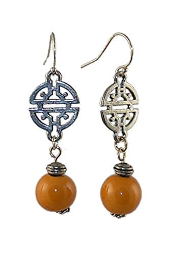 Yellow Earrings - Kazuri Earrings