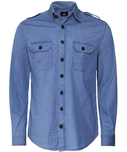 Hackett Men's Military Overshirt Blue XL