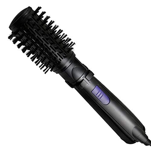 Hot Air Hair Dryer Curling Iron, Multi-Function Electric Rotating Automatic Straight Hair Comb, Hair Styling Brush, for All Hair Styler, Black