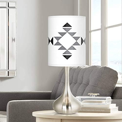 Desert Grayscale Giclee Droplet Table Lamp - Giclee Glow