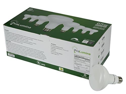 ProLumina 8 bulbs pack BR30 LED 65 Watt Equivalent Dimmable Warm White Light Bulb