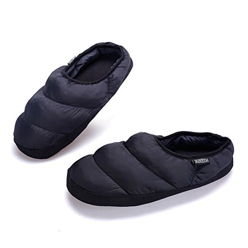 ARKE Men Women's Warm Wool Soft With Memory Foam Ankle Boots and Mens House Slippers