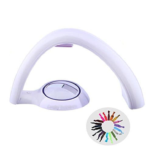 Rainbow Projector Room Night Light LED Color Lamp Magic Romantic Lights for Kids+100 Pcs / Lot Candy Color Ribbon Ponytail Holder Yoga Twist Elastic Band or Hair Ties Hair Accessories