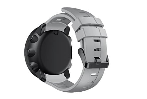 Watch Strap Band for Suunto Core, BTChoice Silicone Replacement Watch Band Strap for Suunto Ambit 3 Vertical (Grey)