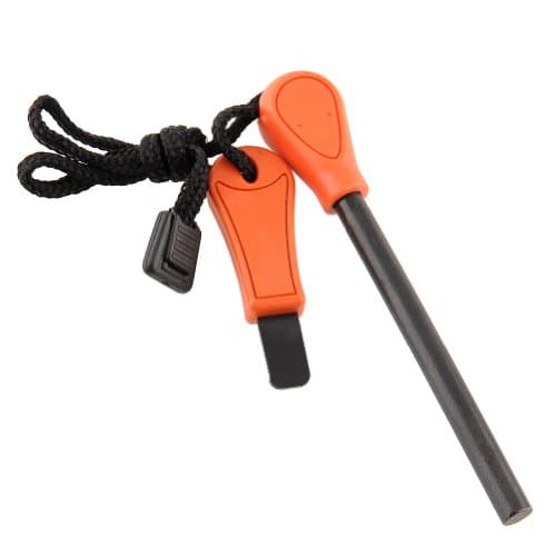 Big Size Ferrocerium Magnesium Flint Stone Lighter Flint Fire Starter With Orange Handle Emergency Survival Tool kit For Campin