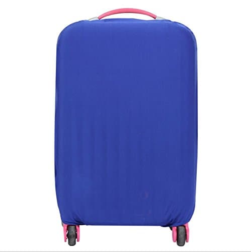 WSWS - Suitcase (20/24/28 Inch) Protective Anti-Scratch Secure Luggage Cover + Luggage Tag (S (18" to 20"), Blue)