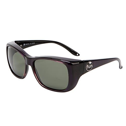 Solarfun Polarized Fit Over Glasses Sunglasses Wrap Around Solar Reduce Shield for Men and Women's Driving,Purple
