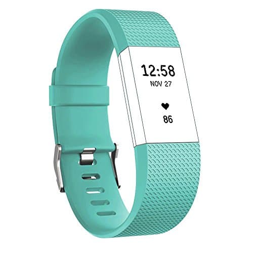 Fitbit Charge 2 Bands Classic Sports Smart Watch Replacement Accessory Wristband (Teal)